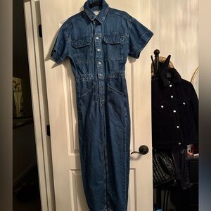 Free People We The Free Marci Denim Jumpsuit